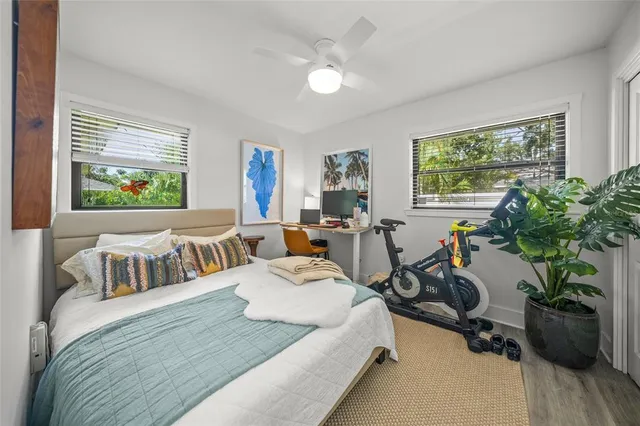 a living room with a couch and a table