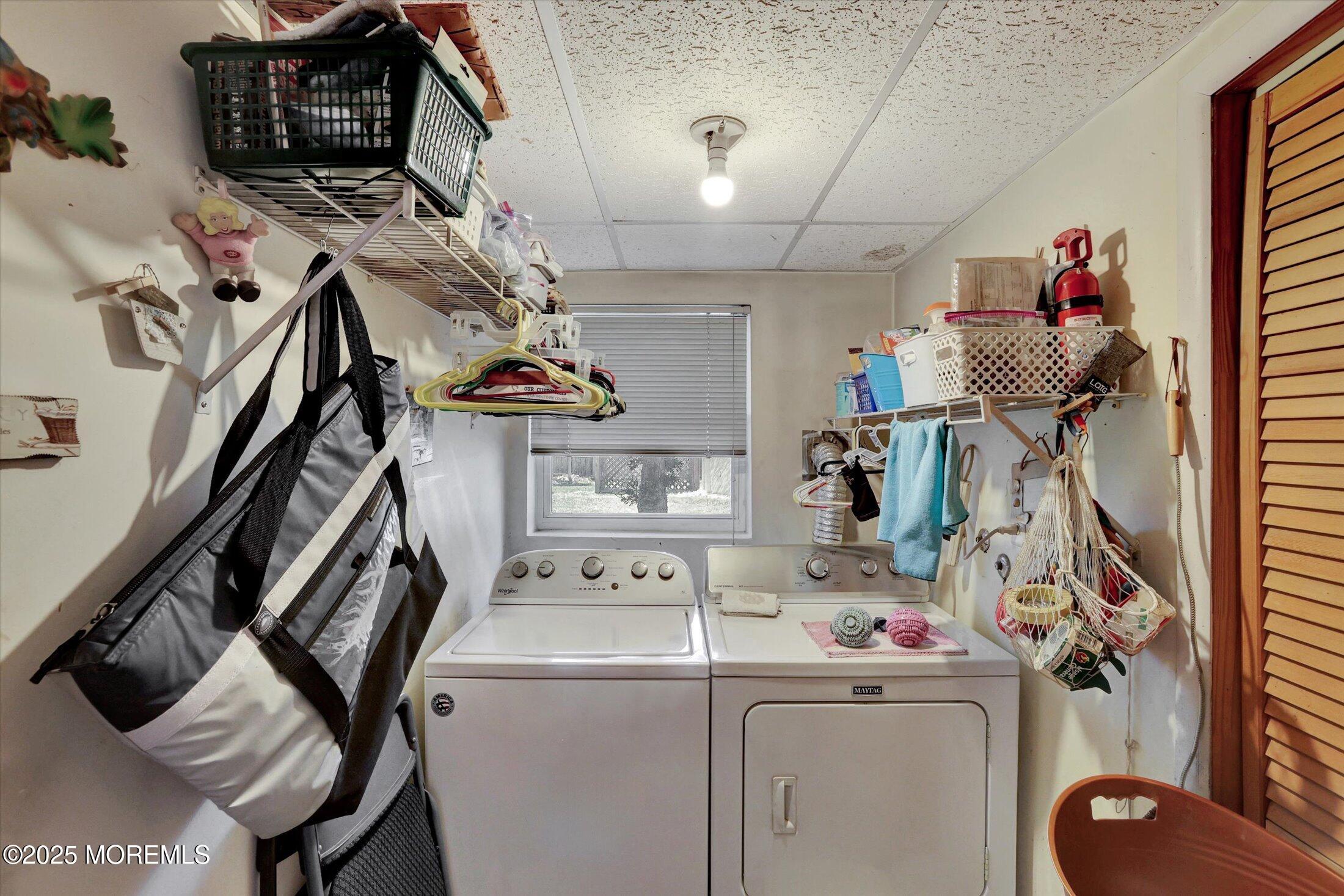 12 Steven Place Jackson, NJ 08527 - Photo 22 of 31 a view of storage and utility room with washer and dryer