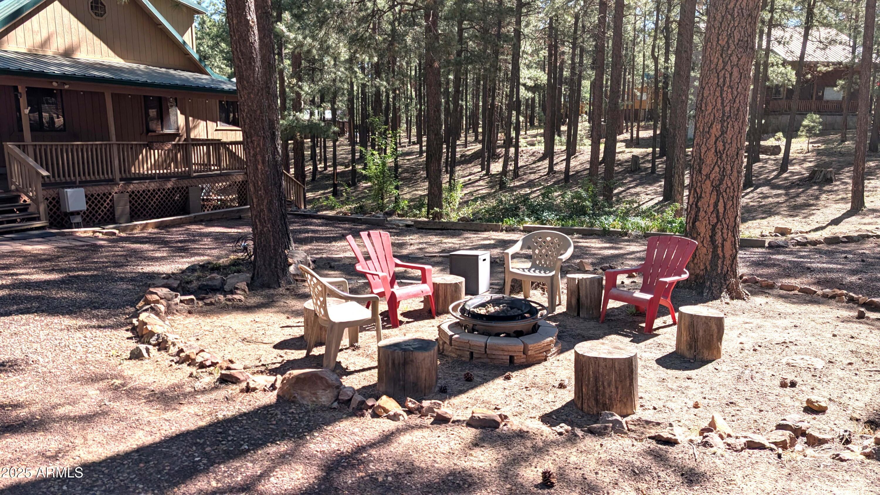 2425 Tall Trees Loop Forest Lakes, AZ 85931 - Photo 5 of 43 a view of a backyard with sitting area