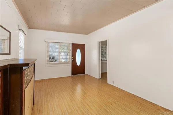 a view of livingroom with hardwood floor and window