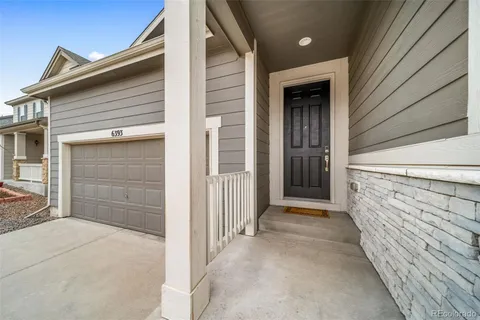 a view of front door of house