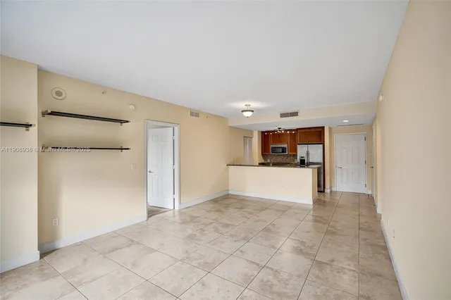 a view of an empty room