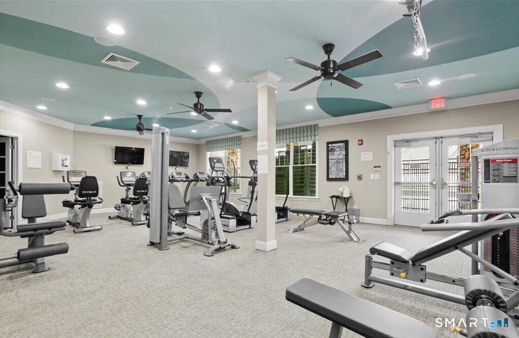 32 Hunting Ridge Lane, Unit 32 Bethel, CT 06801 - Photo 38 of 39 a view of a room with gym equipment