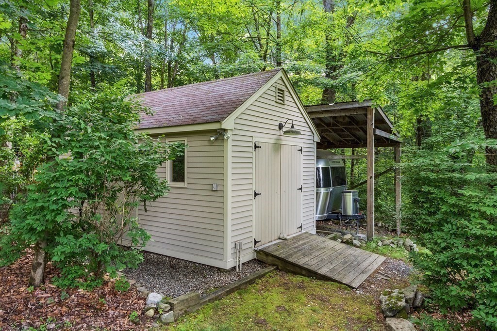 377 Sargent Road Boxborough, MA 01719 - Photo 39 of 42 a view of backyard with a barn