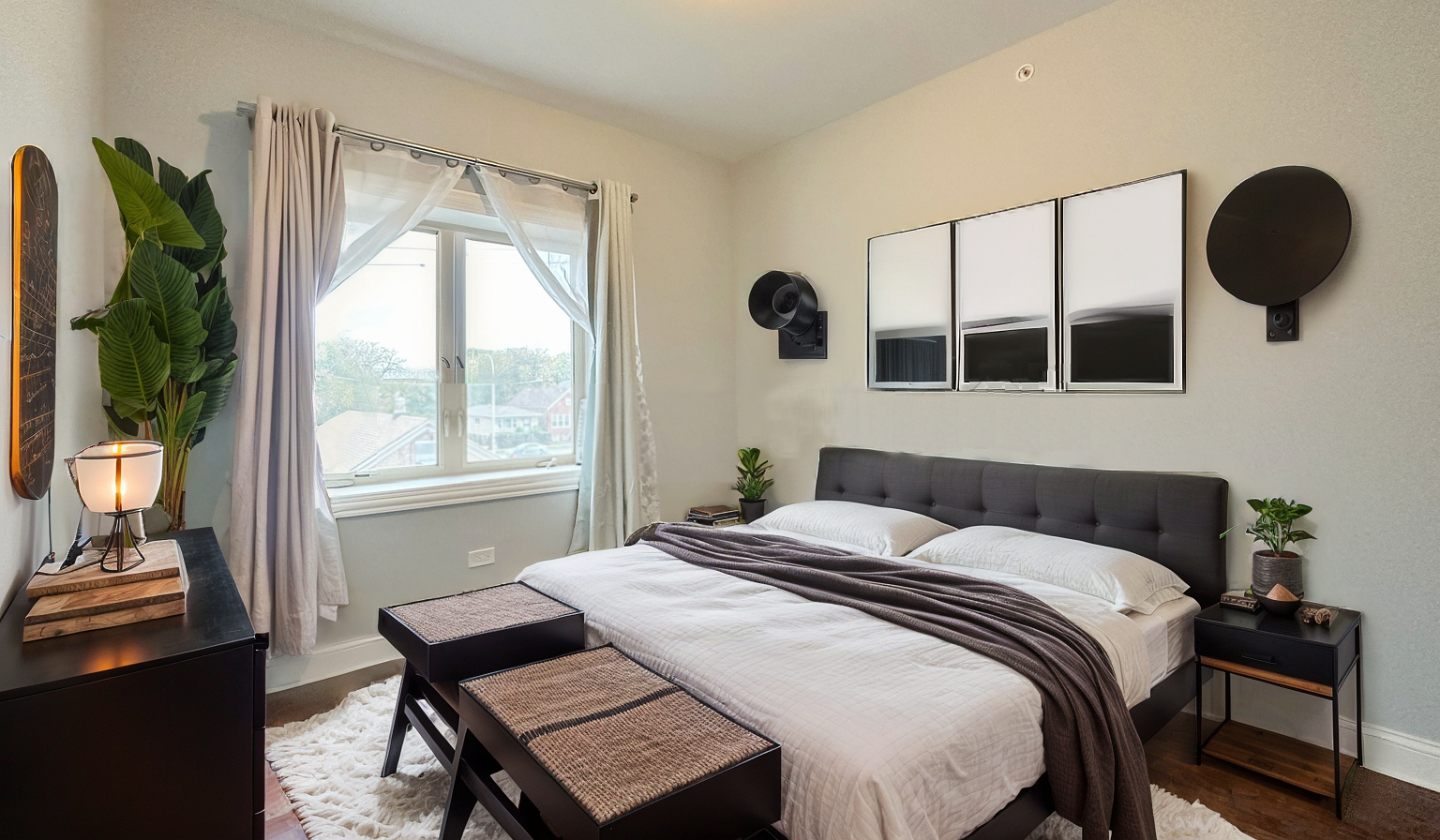 1538 West 34th Street, Unit E Chicago, IL 60608 - Photo 23 of 33 a bedroom with a bed and a window