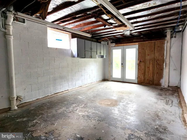 a view of an empty room