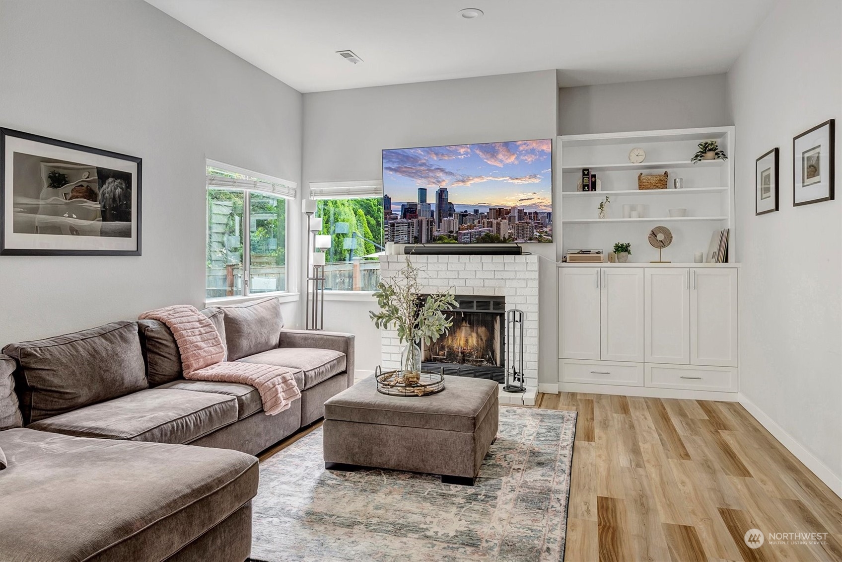 23821 2nd Avenue West Bothell, WA 98021 - Photo 18 of 40 a living room with furniture and a fireplace