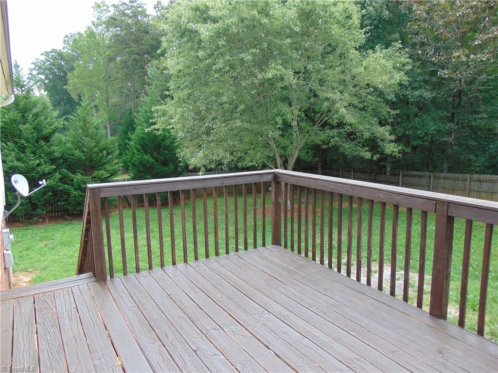 6819 Rangecrest Road Belews Creek, NC 27009 - Photo 16 of 30 Another view from deck large enough for your grill and chairs!