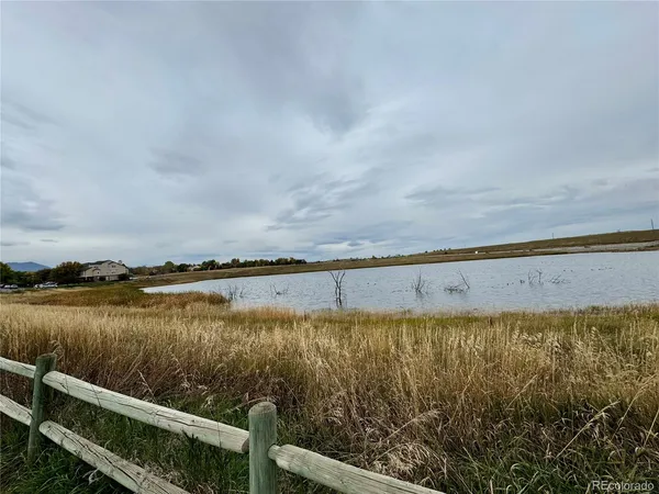 a view of a lake from a yard