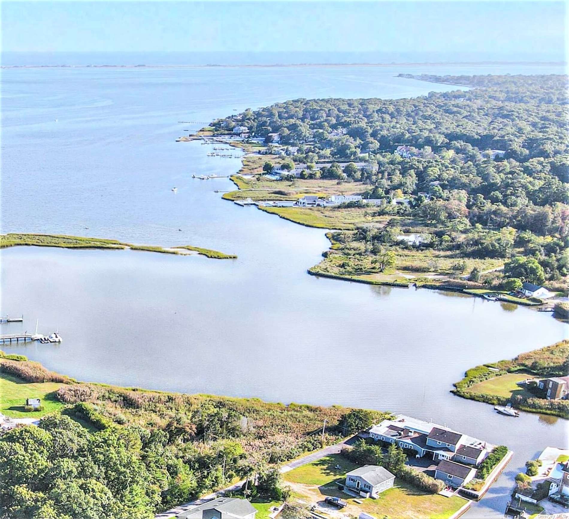 a view of a water and a mountain view
