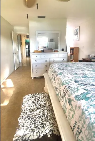 a bed room with a bed