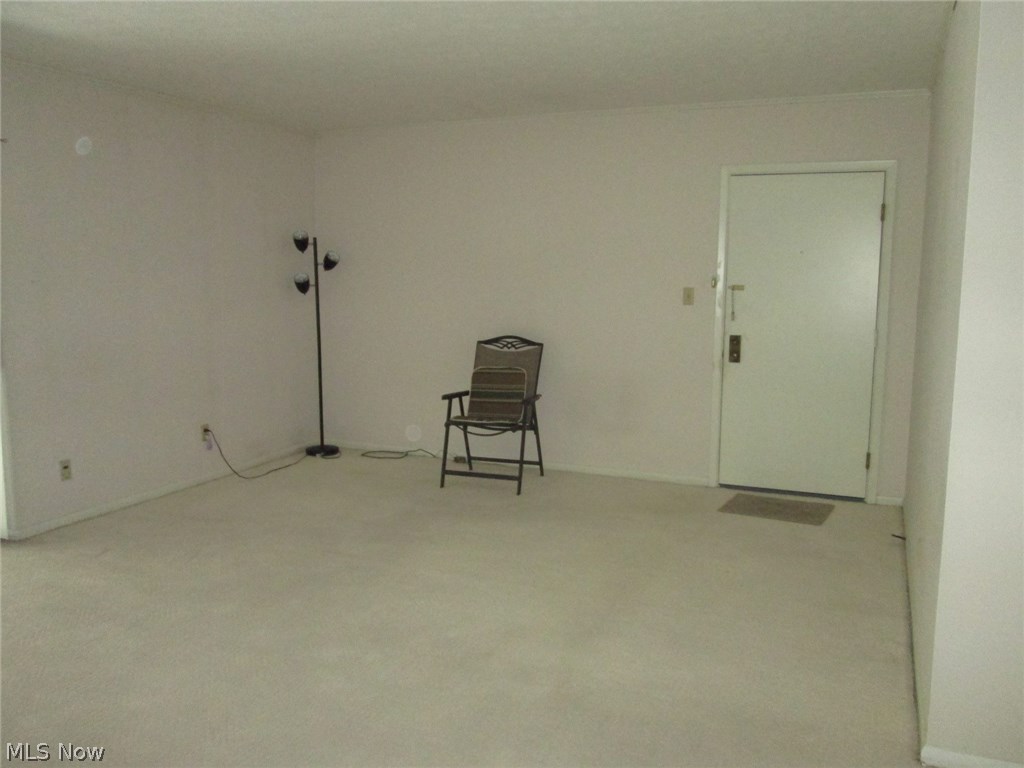 Spacious living room.  Seller had carpeting in the whole condo professionally cleaned on 11-30-2017.