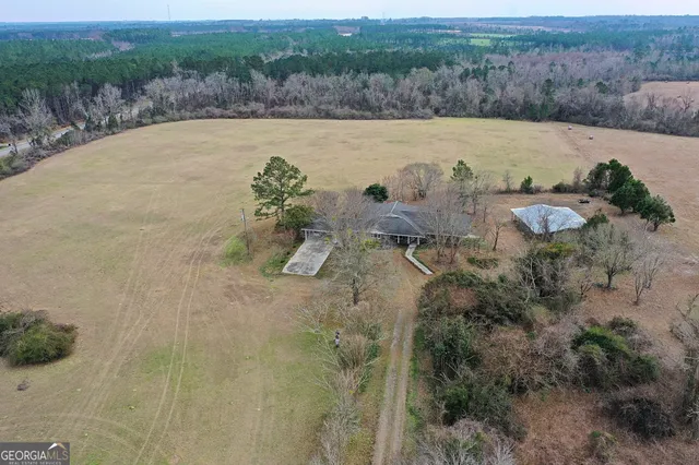 a view of a lake with outdoor space