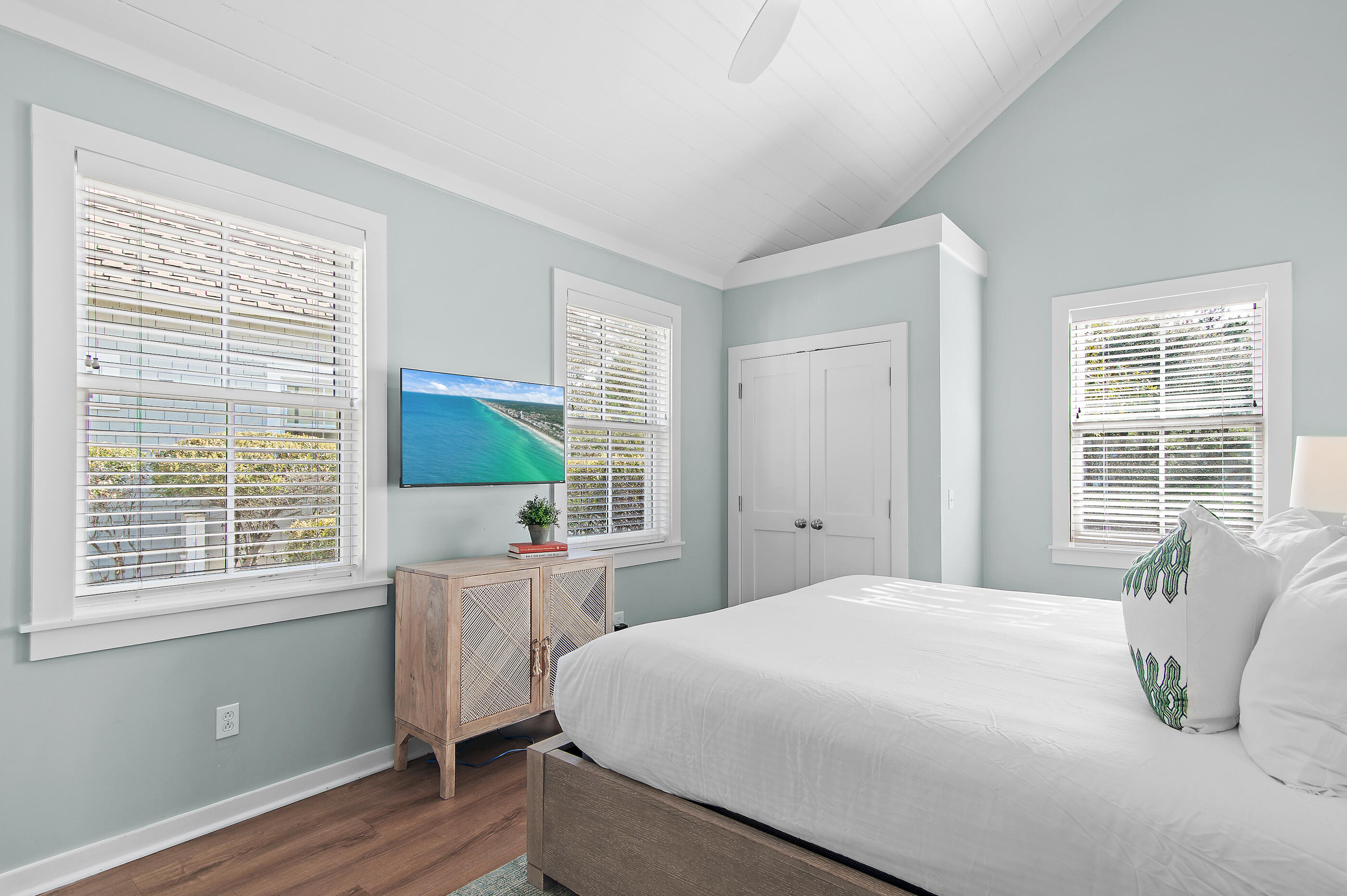 220 Salt Lane Inlet Beach, FL 32461 - Photo 24 of 39 a bedroom with a bed and a window