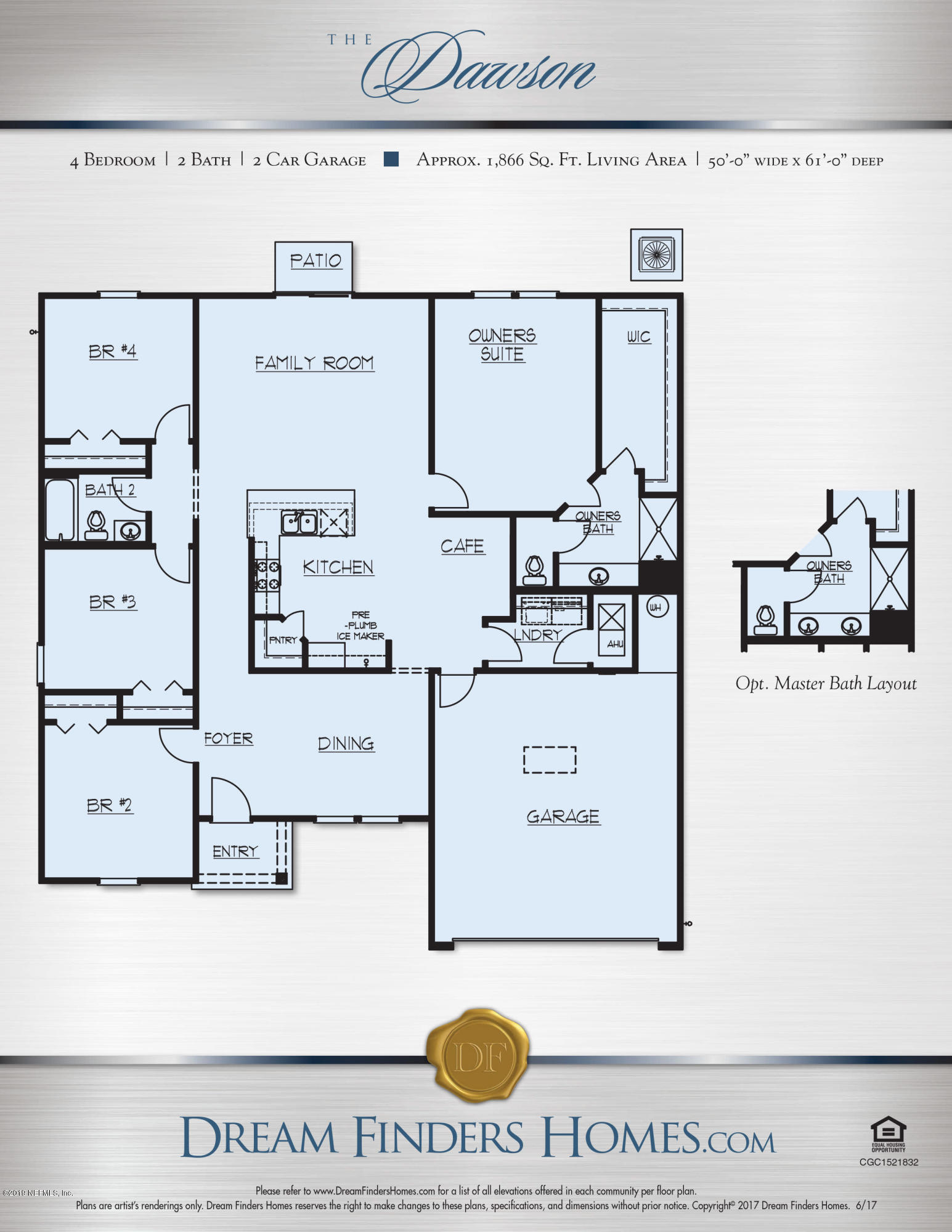 1783 Boston Commons Way Jacksonville, FL 32221 - Photo 26 of 26 Dawson-Floor-Plan