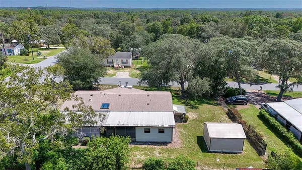 an aerial view of multiple house