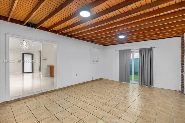 a view of an empty room