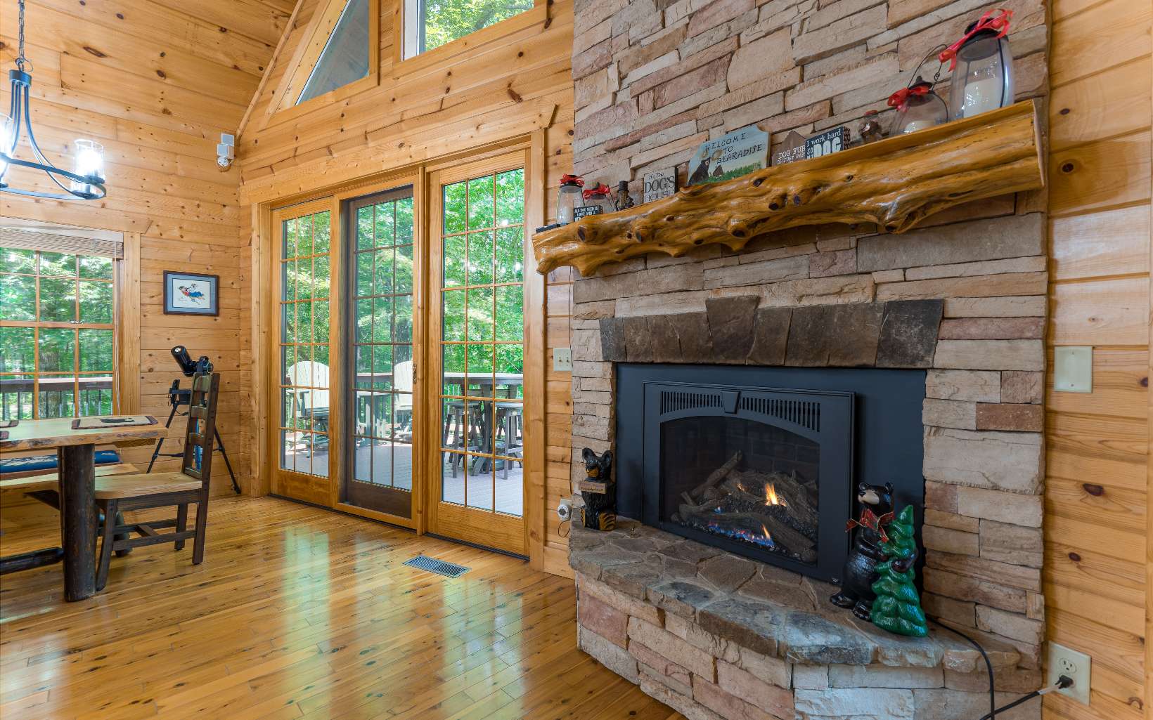 260 Berry Hl Road Murphy, NC 28906 - Photo 17 of 55 a living room with furniture and a fireplace