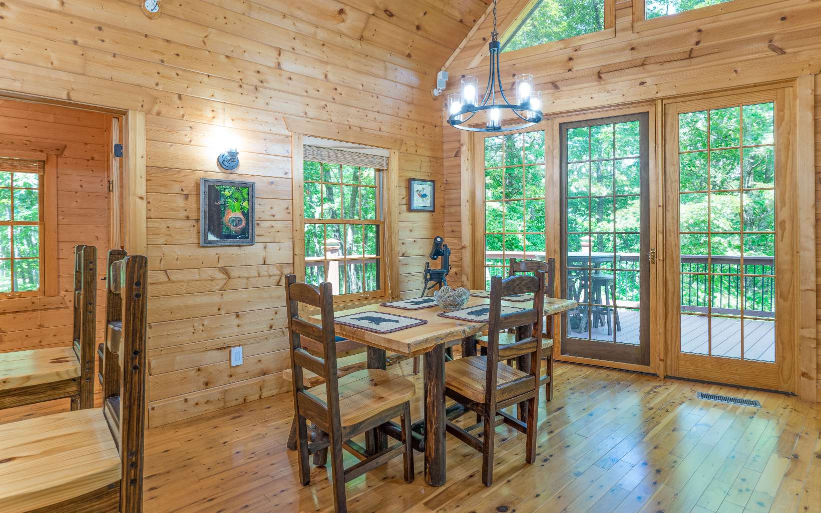 260 Berry Hl Road Murphy, NC 28906 - Photo 19 of 55 a dining room with furniture and wooden floor