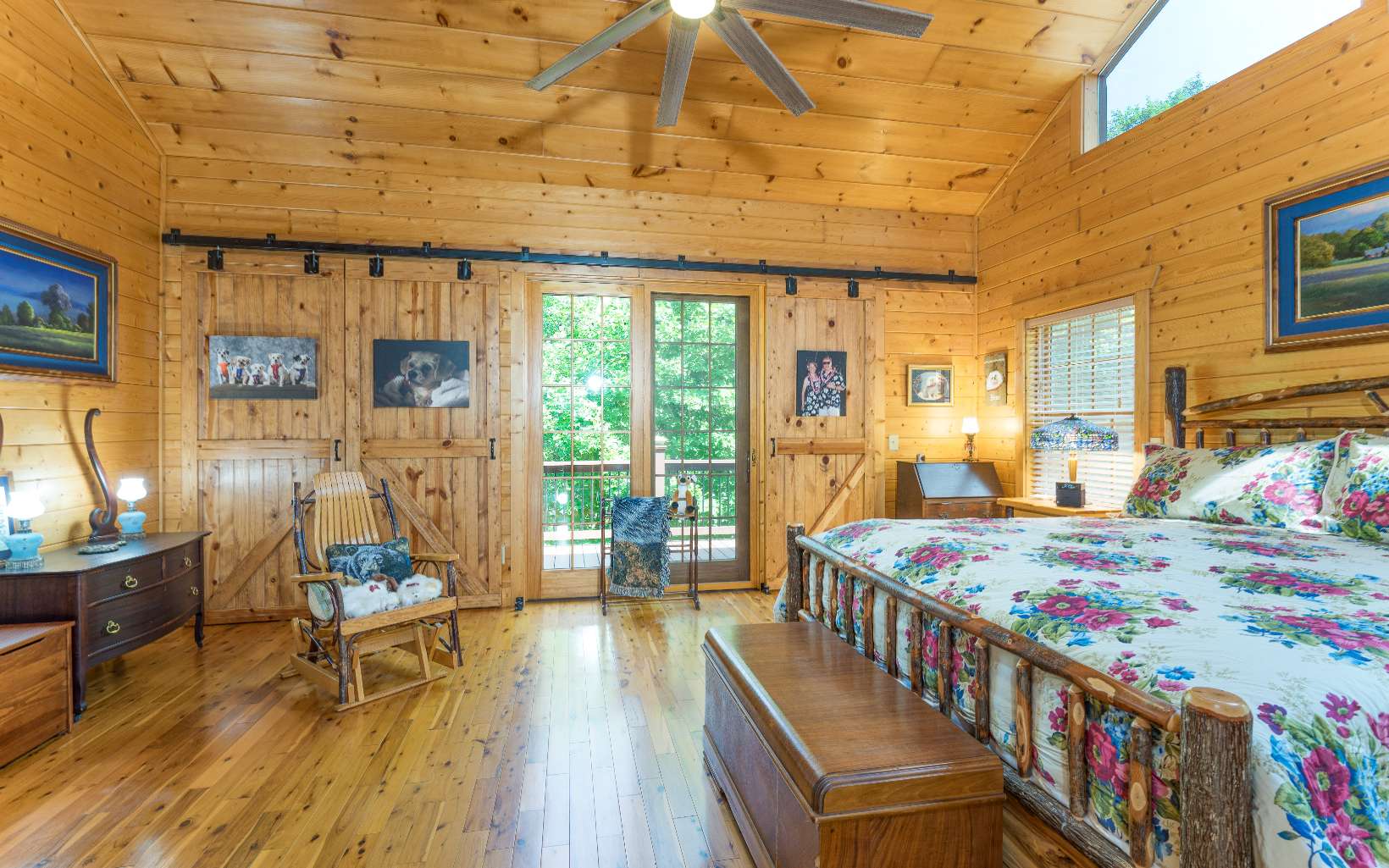 260 Berry Hl Road Murphy, NC 28906 - Photo 22 of 55 a bedroom with furniture and a wooden floor