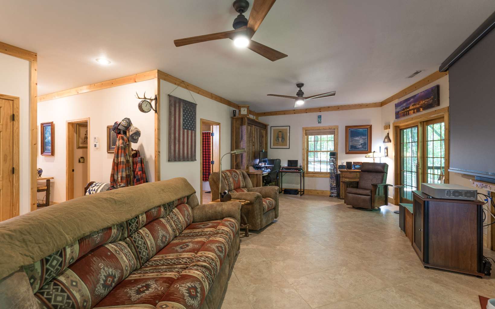 260 Berry Hl Road Murphy, NC 28906 - Photo 30 of 55 a living room with furniture kitchen view and a large window