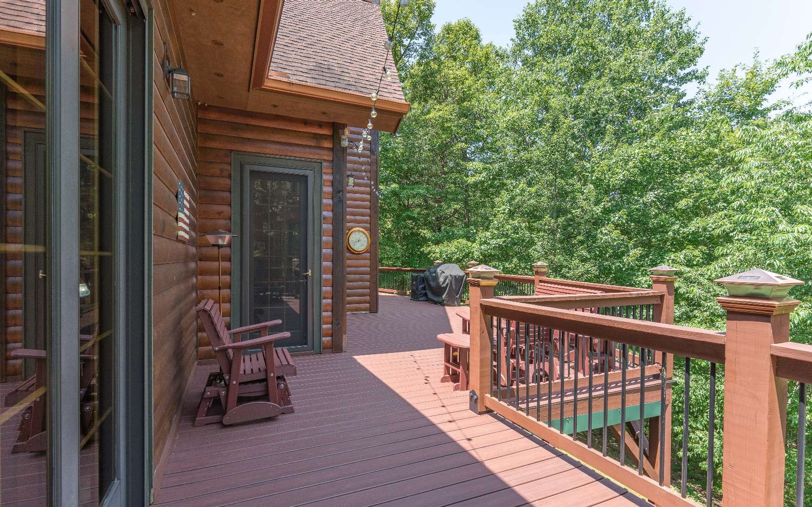 260 Berry Hl Road Murphy, NC 28906 - Photo 38 of 55 a view of balcony with wooden floor and outdoor seating