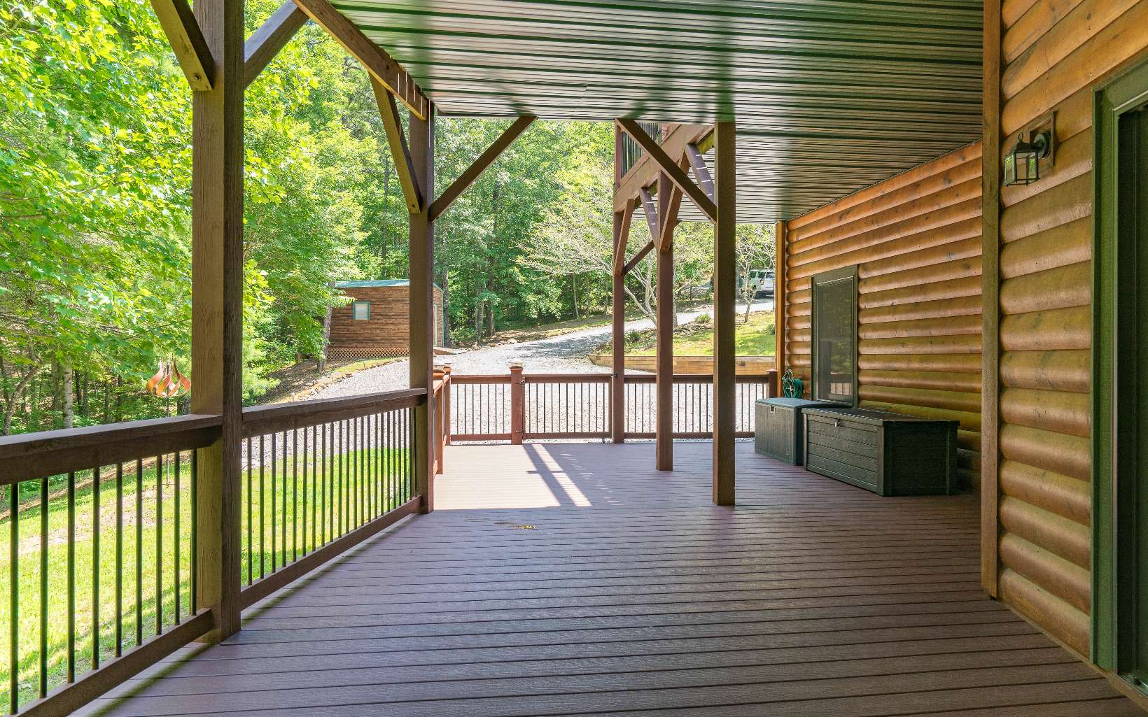260 Berry Hl Road Murphy, NC 28906 - Photo 41 of 55 a view of porch with wooden floor