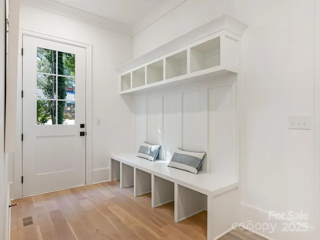 a workspace with furniture and window