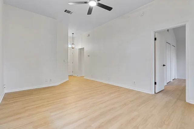 wooden floor in an empty room