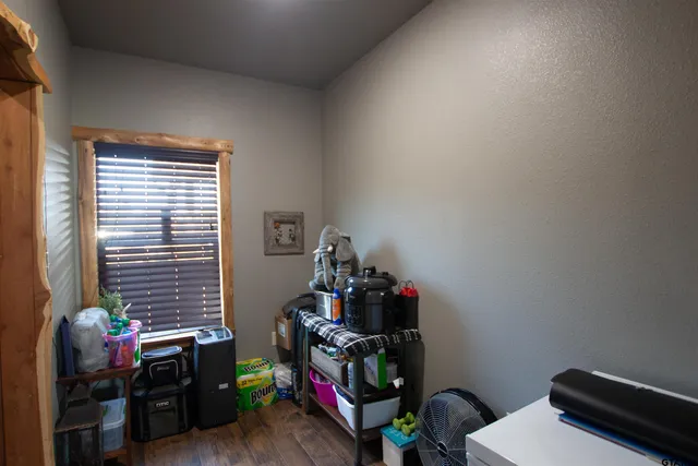 a room with furniture and a window