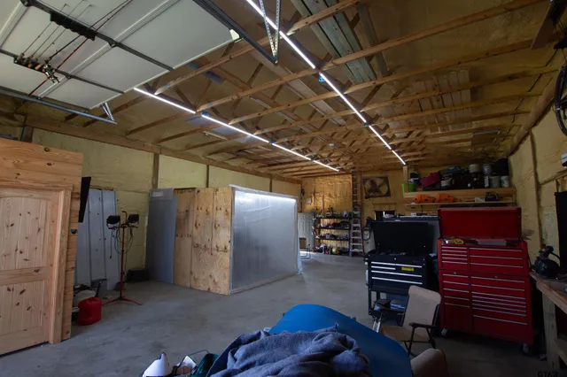 a view of storage and utility room