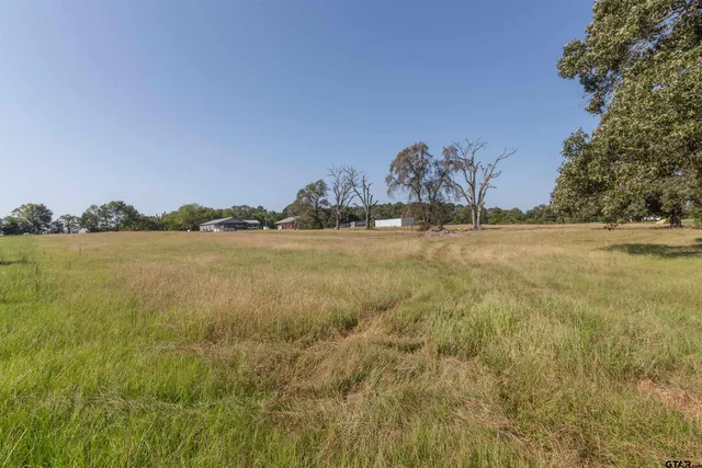 a house view with swimming pool in front of it