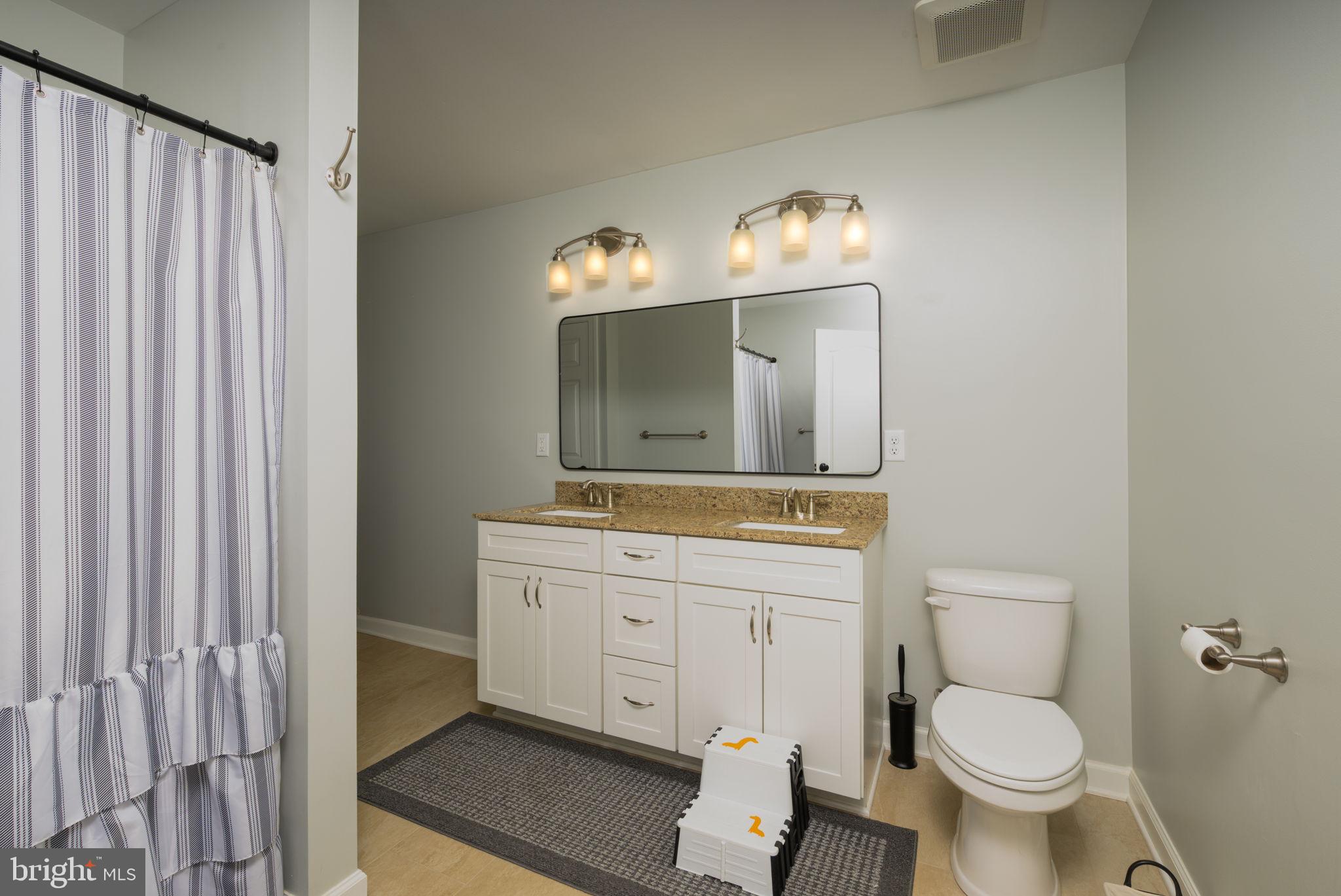 2649 Roberts Station Road Ingleside, MD 21644 - Photo 28 of 47 a bathroom with a toilet a sink and a mirror