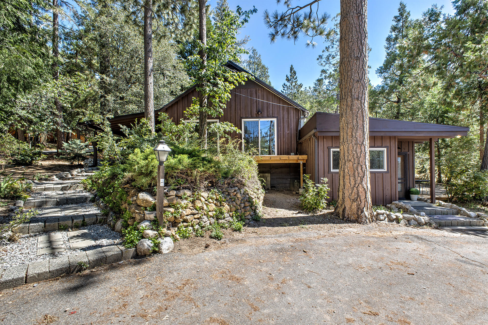 25460 Lodge Road Idyllwild, CA 92549 - Photo 2 of 78 front view of a house with a tree