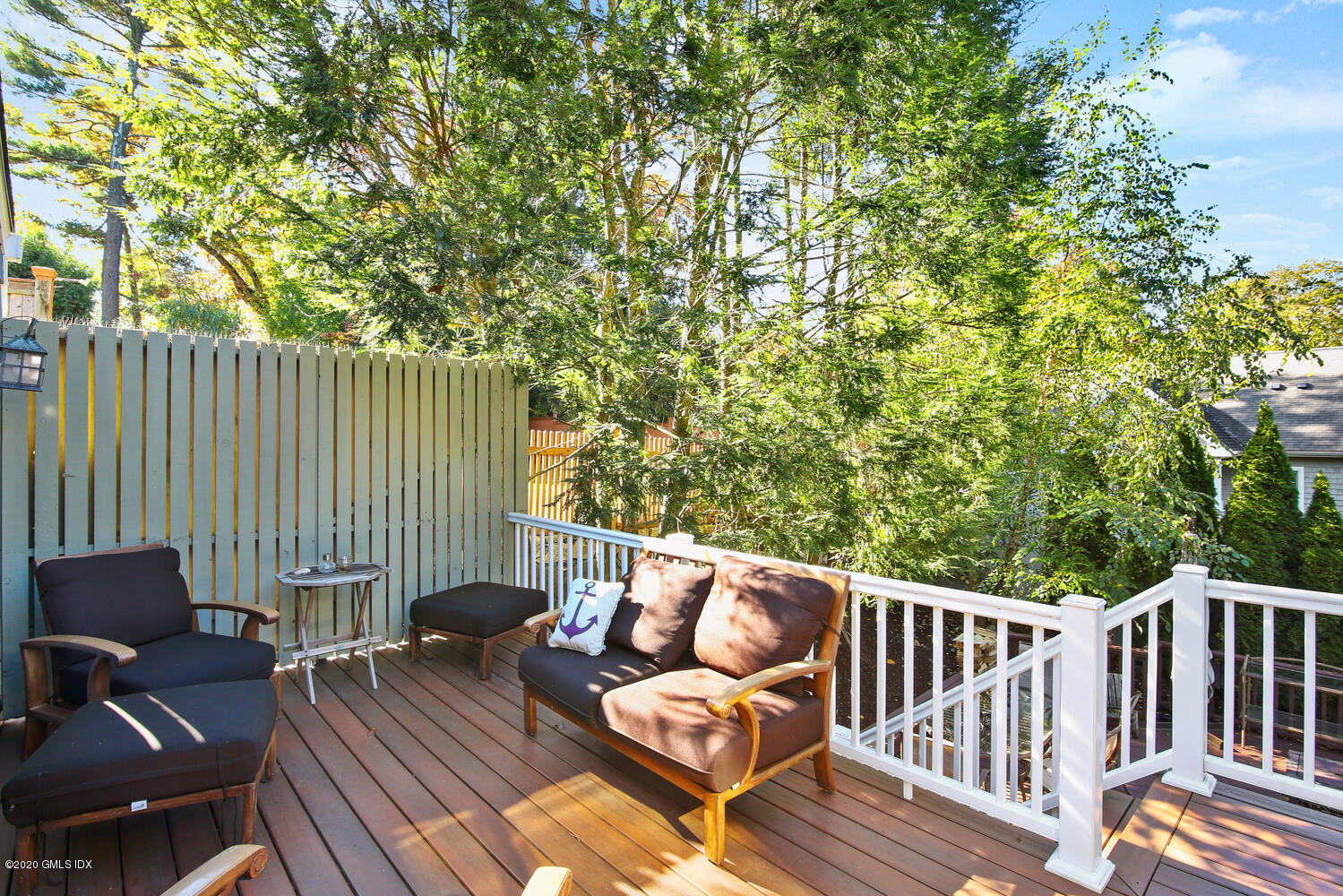 16 Ridge Road Cos Cob, CT 06807 - Photo 29 of 34 a balcony with wooden floor and outdoor seating