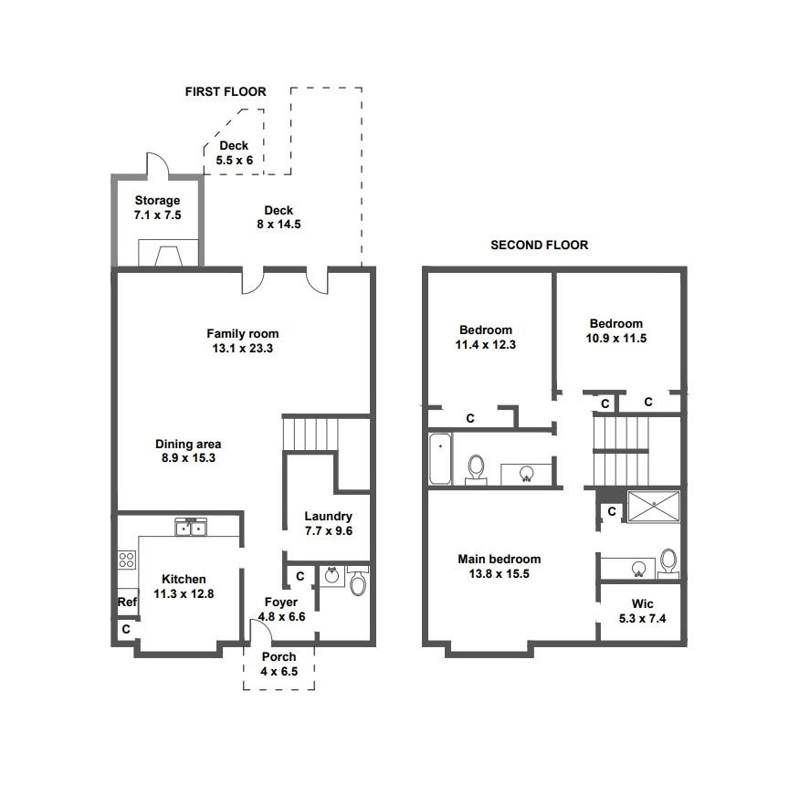 1502 Edgeside Court Raleigh, NC 27609 - Photo 27 of 27 Floor Plan