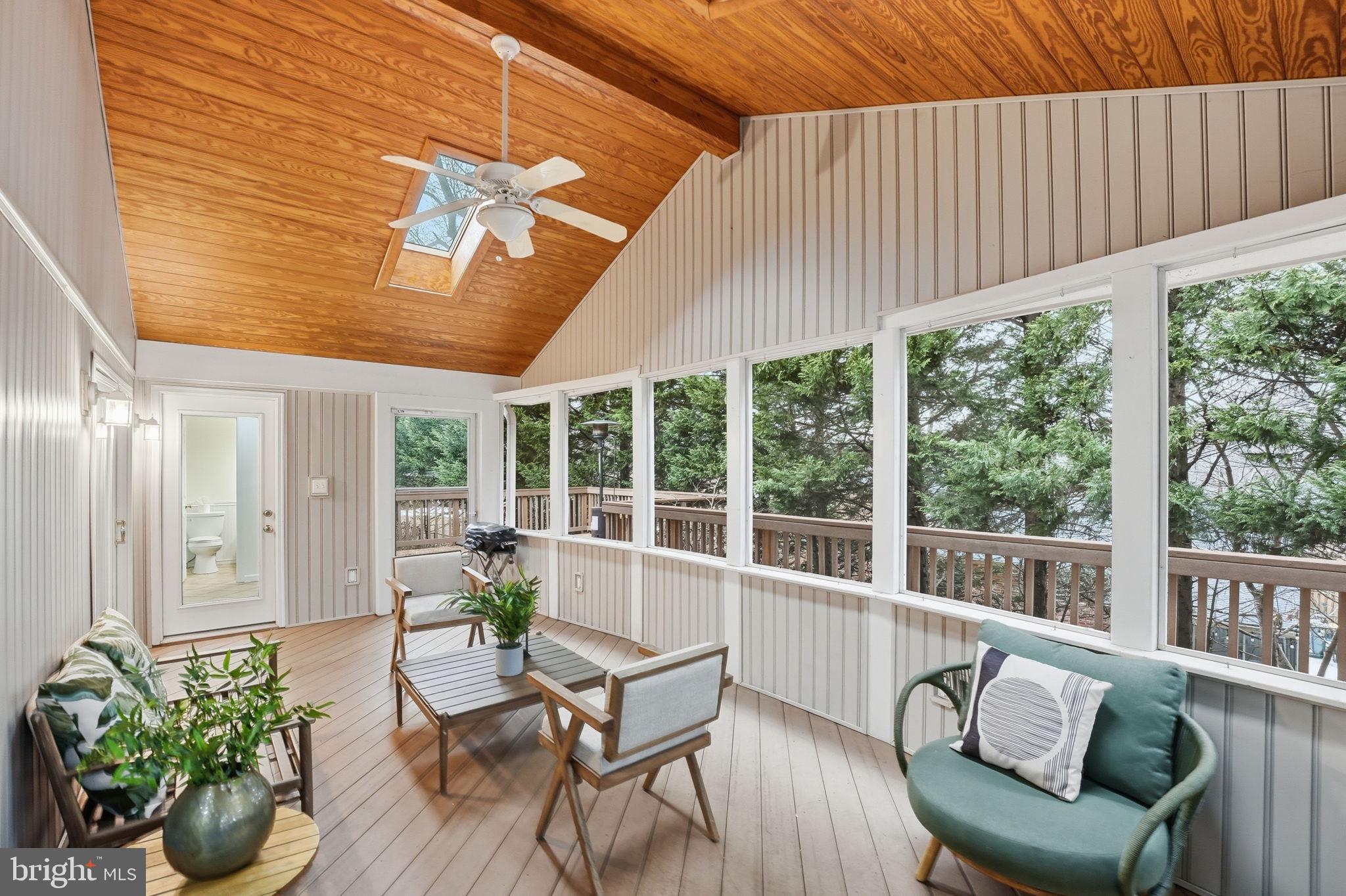 5718 Anola Court Springfield, VA 22151 - Photo 4 of 45 a view of a patio with couches potted plants and wooden floor