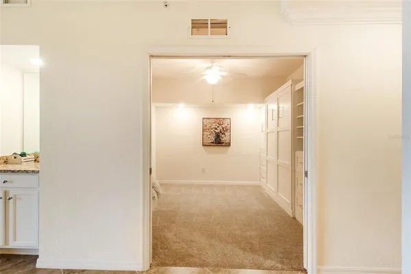 a view of closet area