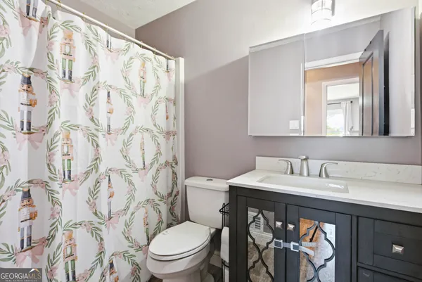 a bathroom with a sink and a toilet