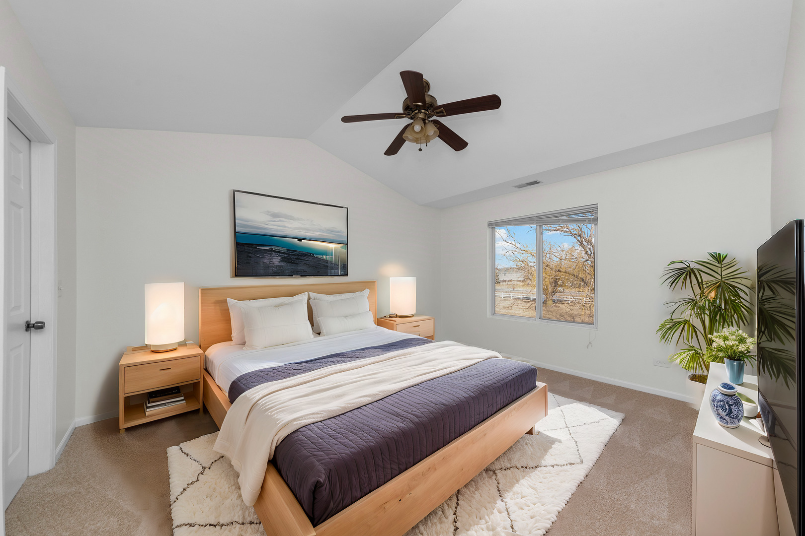 608 Chestnut Ridge Minooka, IL 60447 - Photo 11 of 16 a bedroom with a bed a plant and a window