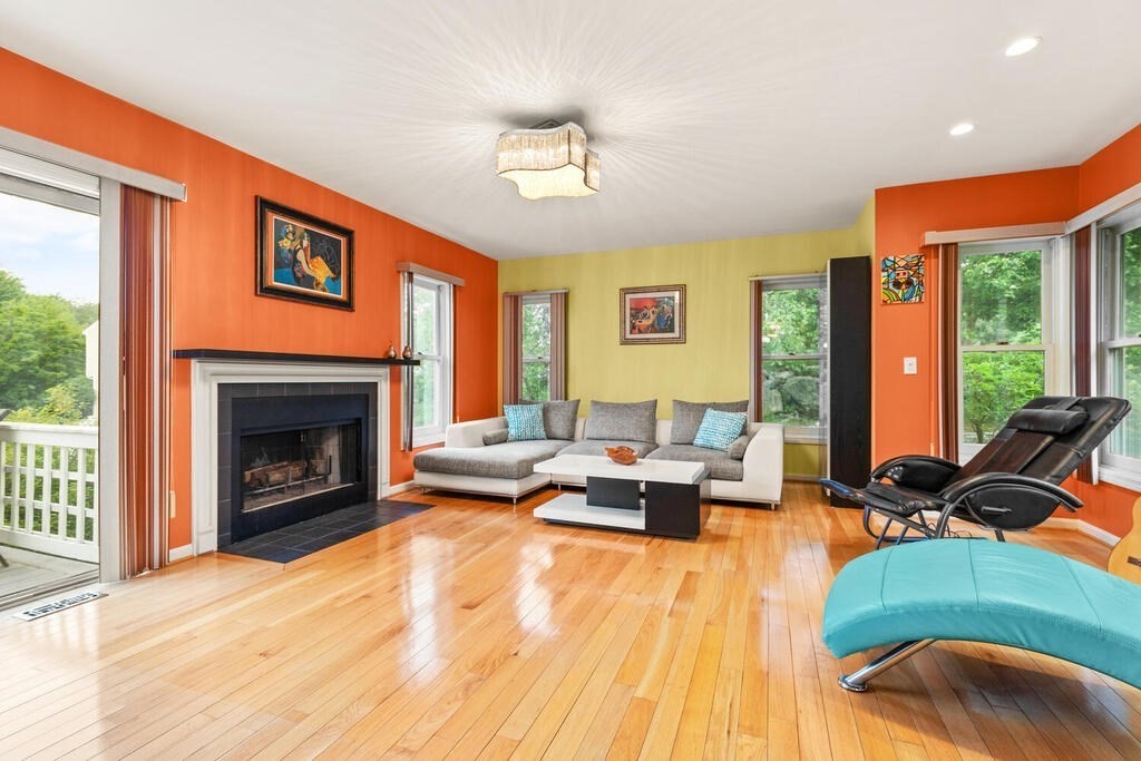 6 Pear Tree Drive Canton, MA 02021 - Photo 6 of 33 a living room with furniture and a fireplace