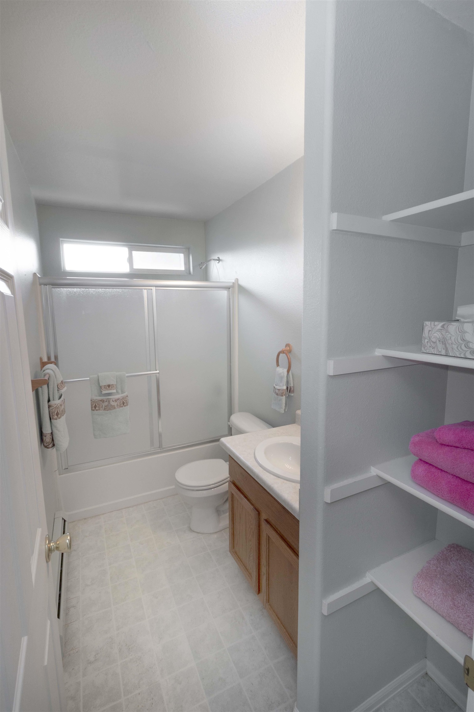 1386 Powell Street Fruita, CO 81521 - Photo 12 of 21 a bathroom with a sink a toilet and shower