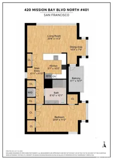 $1,250,000 | 420 Mission Bay Boulevard North, Unit 401, San Francisco, CA 94158