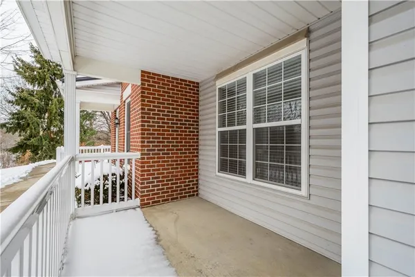 a balcony view with a outdoor space