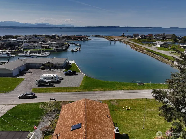 a view of a lake with outdoor