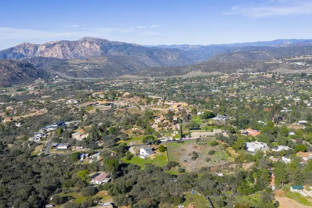 a view of city and mountain