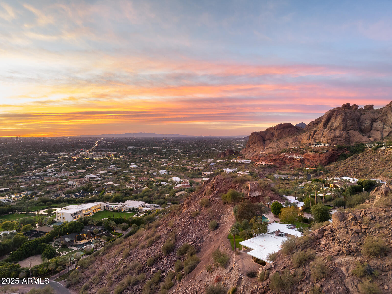 5500 North Dromedary Road, Unit V Phoenix, AZ 85251 - Photo 18 of 26 a view of a city with mountains in the background