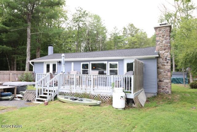 164 Aspen Road Dingmans Ferry, PA 18328 - Photo 4 of 35 BACK OF HOME