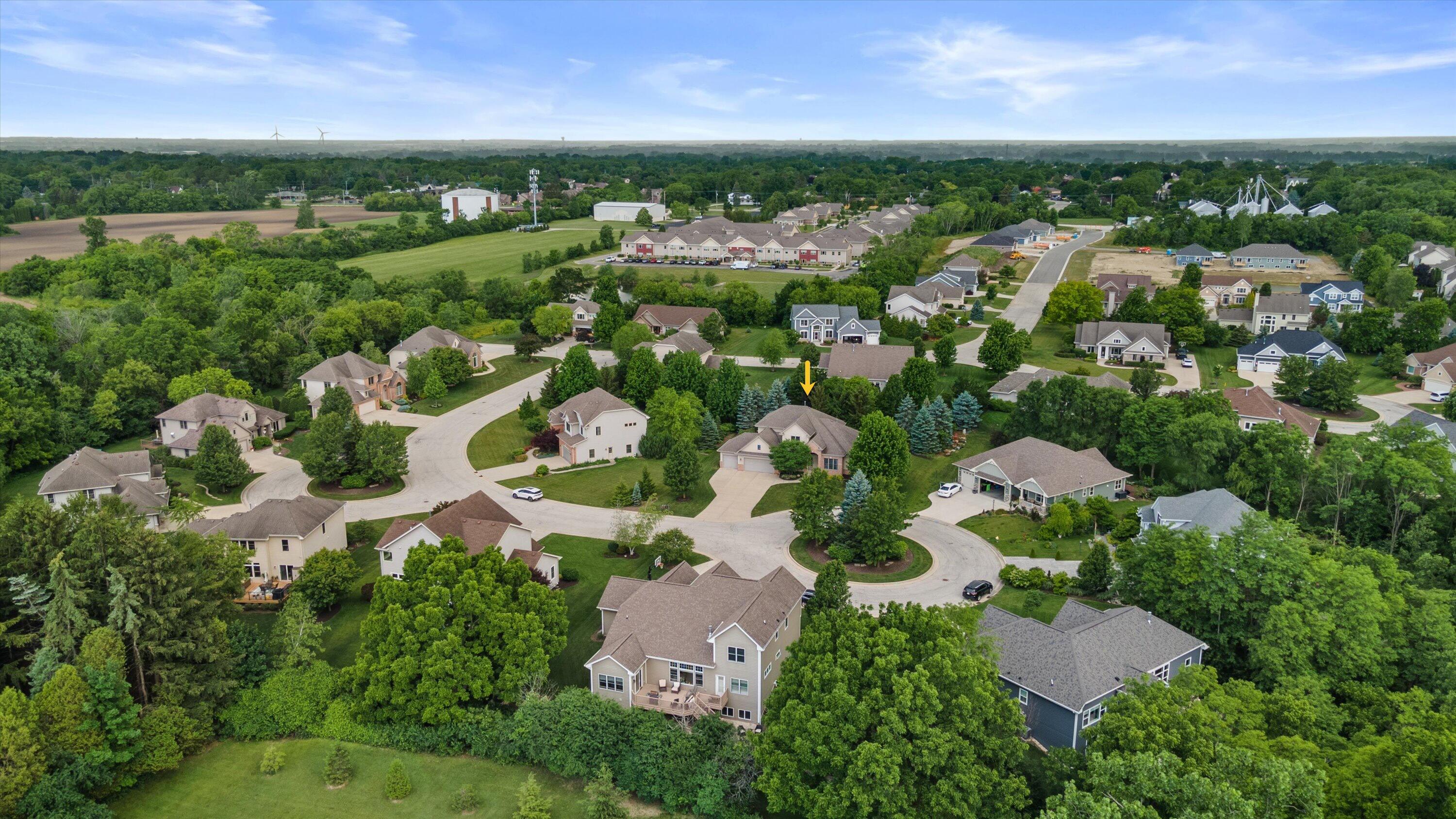 1822 Coach House Court Racine, WI 53406 - Photo 32 of 33 Aerial of Coach Hill Subdivision