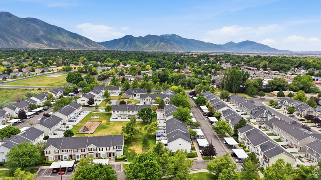 793 North 150 E Street Springville, UT 84663 - Photo 23 of 26 Aerial perspective showcasing a residential community with townhouses and green spaces